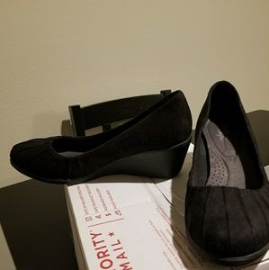 Black Suede Flats
